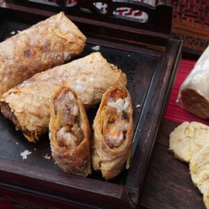 Tempeh and Shredded Taro Roll